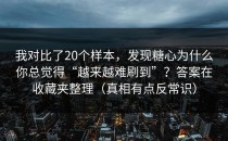 我对比了20个样本，发现糖心为什么你总觉得“越来越难刷到”？答案在收藏夹整理（真相有点反常识）